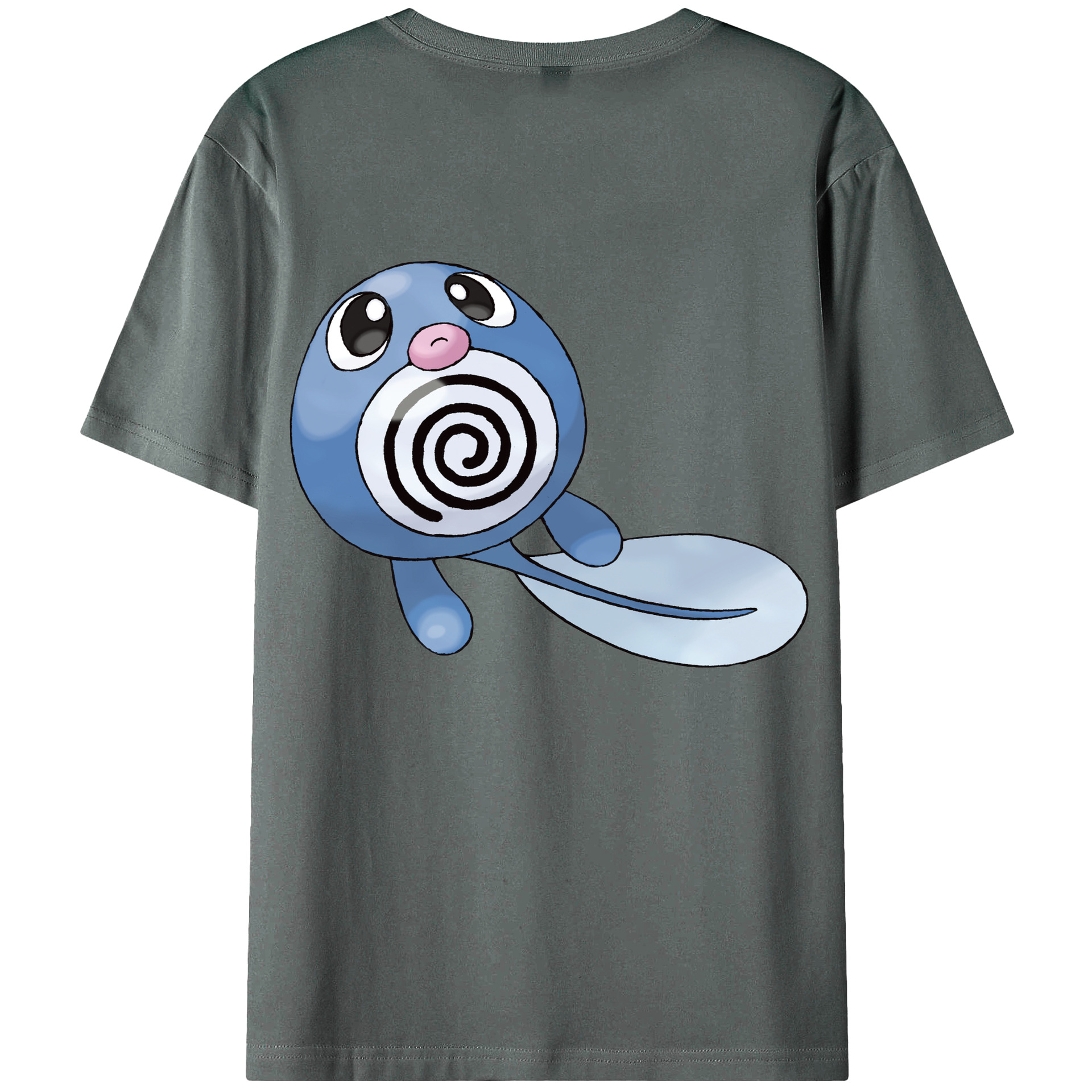 （画像用） ポケットモンスター Pokémon 綿100％ メンズ半袖Tシャツ（バックプリント） 通気性